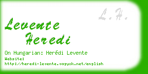 levente heredi business card