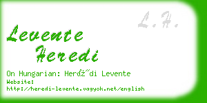 levente heredi business card